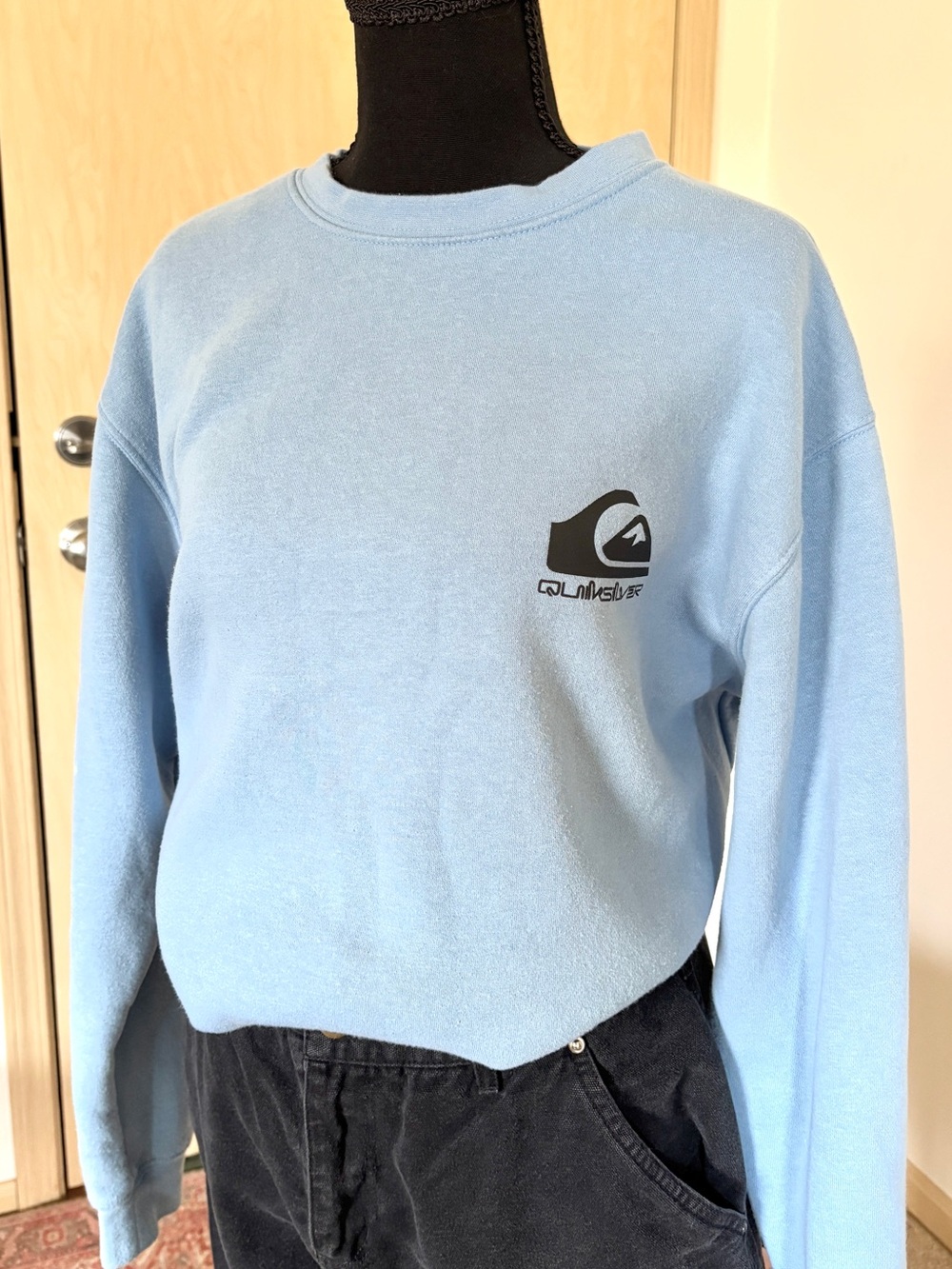 Light Blue Quicksilver Soft Crewneck Sweatshirt